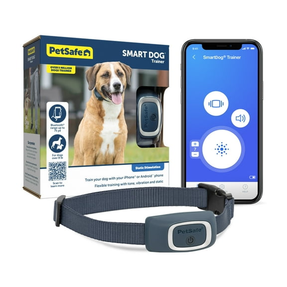 PetSafe SMART DOG Training Collar, Bluetooth Trainer Uses Smartphone as Hand-Held Remote