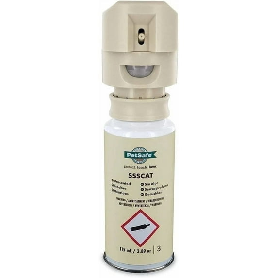 PetSafe SSSCAT Automatic Spray Pet Deterrent - Contactless Behavior Correction - Motion Sensor Air Burst - Non-Staining - Versatile Placement Spray