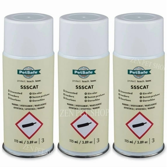 PetSafe SSSCAT Spray Replacement Can Only for Dogs and Cats, Training Repellent Refill, 3 Pack