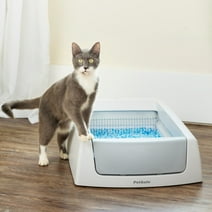 PetSafe ScoopFree Crystal Classic Self-Cleaning Cat Litter Box, Unbeatable Odor Control, Gray