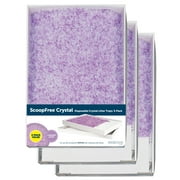 PetSafe ScoopFree Crystal Disposable Cat Litter Trays, Lavender Scent, Silica Crystals, 3-Pack