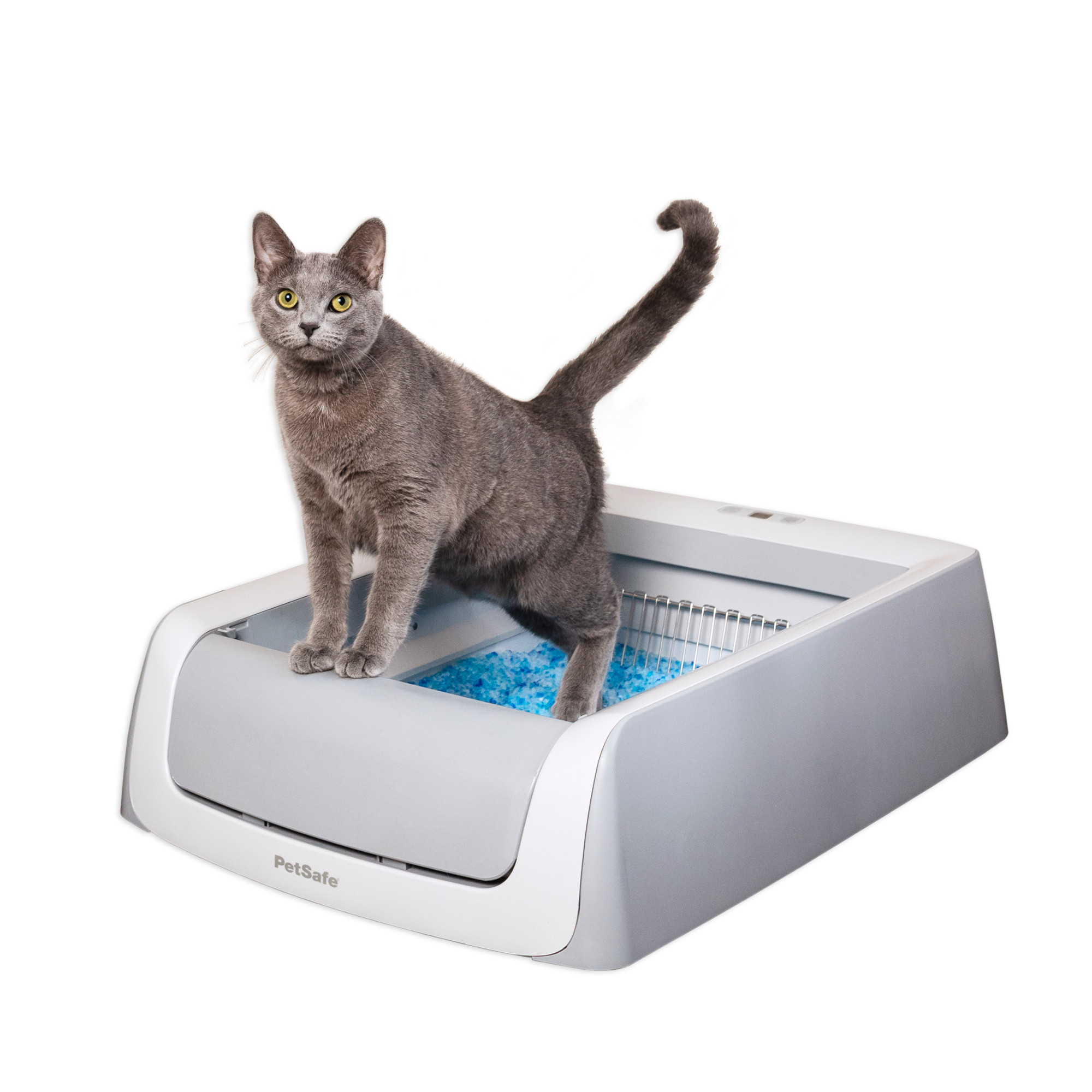 PetSafe ScoopFree Crystal Pro Self-Cleaning Cat Litter Box, Automatic, Unbeatable Odor Control, Gray - image 1 of 11