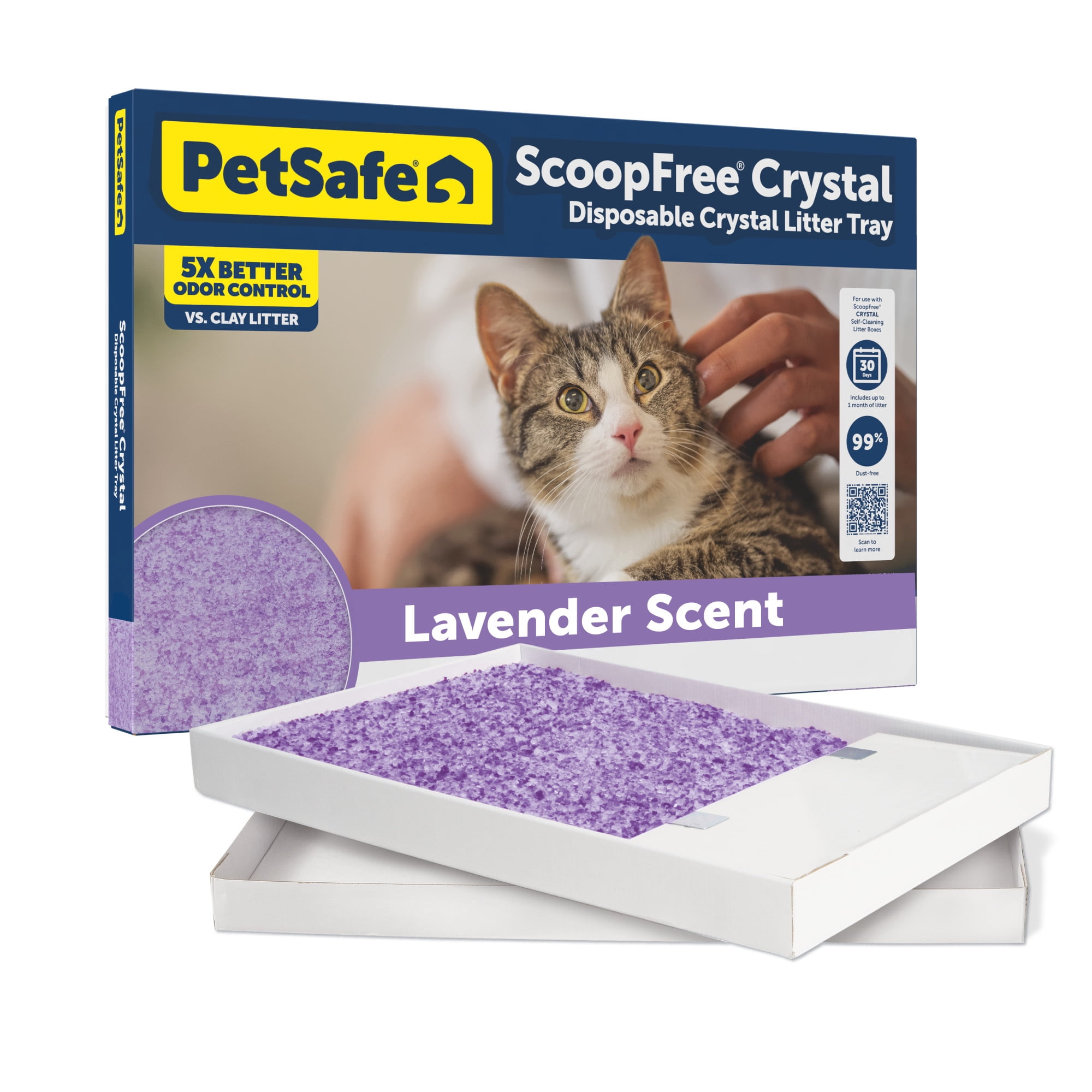 PetSafe ScoopFree Crystal Replacement Lavender Scented Crystal Litter ...
