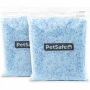 PetSafe ScoopFree Premium Crystal Cat Litter - Outperforms Clay Litter-Less Tracking,Dust for A Fresh Home - Non-Clumping - Two 4.3 lb Bags of Litter(8.6 lb Total)- Original Blue