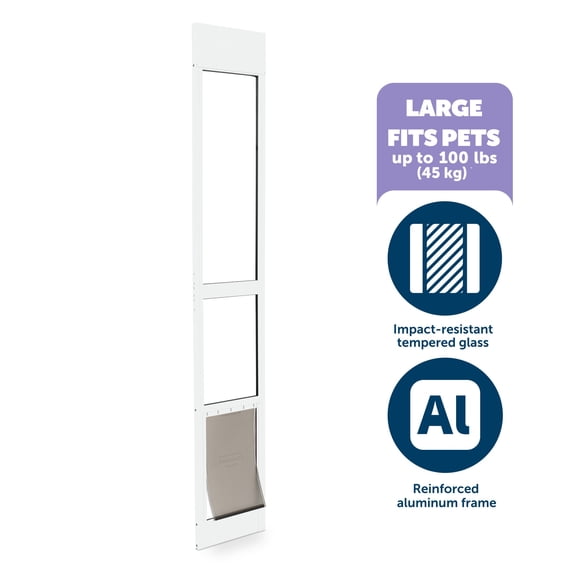 PetSafe Sliding Glass Cat and Dog Door, Rental Friendly, Large