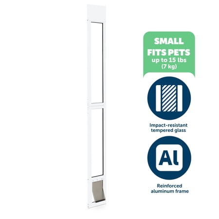 PetSafe Sliding Glass Cat and Dog Door, Rental Friendly, Small