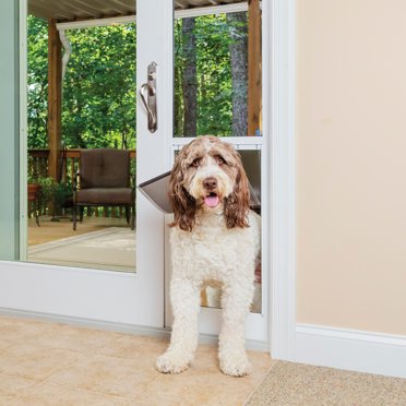 FANTREK Dog Door For Sliding Door - Large Dog Door For Sliding Glass