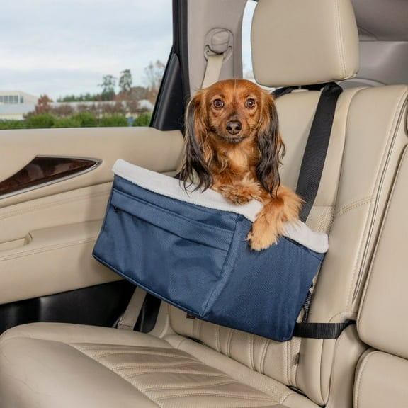 PetSafe Happy Ride Booster Seat, Navy, 12 lb