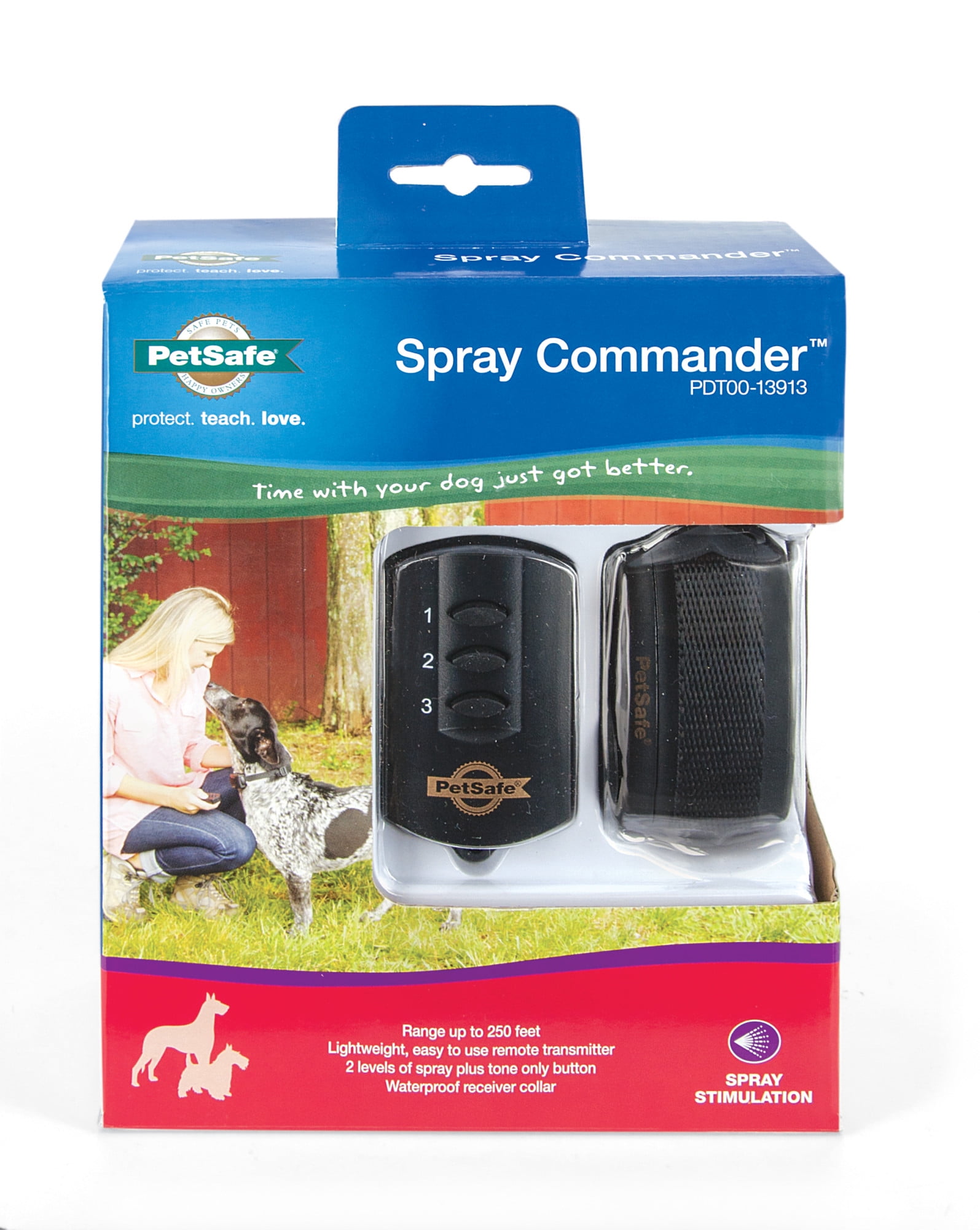 PetSafe Spray Commander Remote Trainer for Dogs Waterproof Up to 80 Yards Range