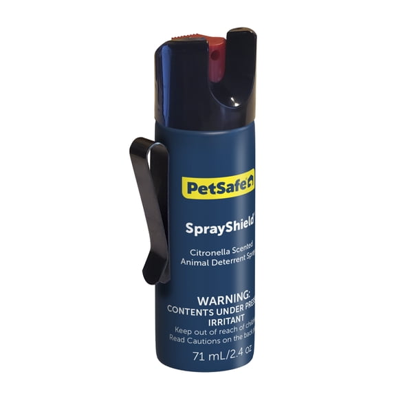 PetSafe SprayShield Animal Deterrent w/ Belt Clip, Citronella Dog Repellent Spray, 2.4 oz