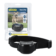 طوق استقبال سياج البقاء واللعب PetSafe PIF00-14288 للكلاب والقطط فقط، مقاوم للماء، قابل لإعادة الشحن، أسود، قطعة واحدة