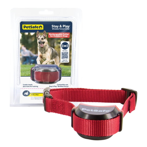 PetSafe Stubborn Dog Stay & Play Wireless Fence Receiver Collar, Waterproof, Rechargeable