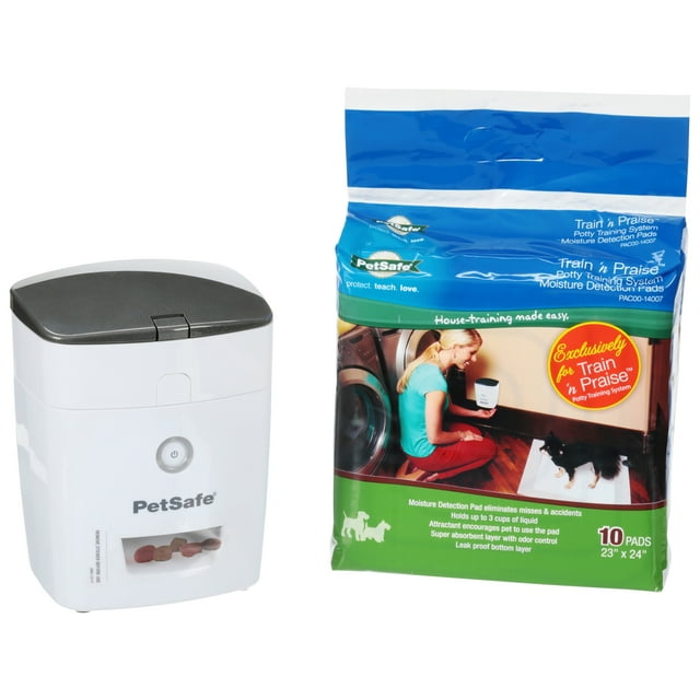 PetSafe Train 'n Praise Dog Potty Training System with Puppy Pads, Use