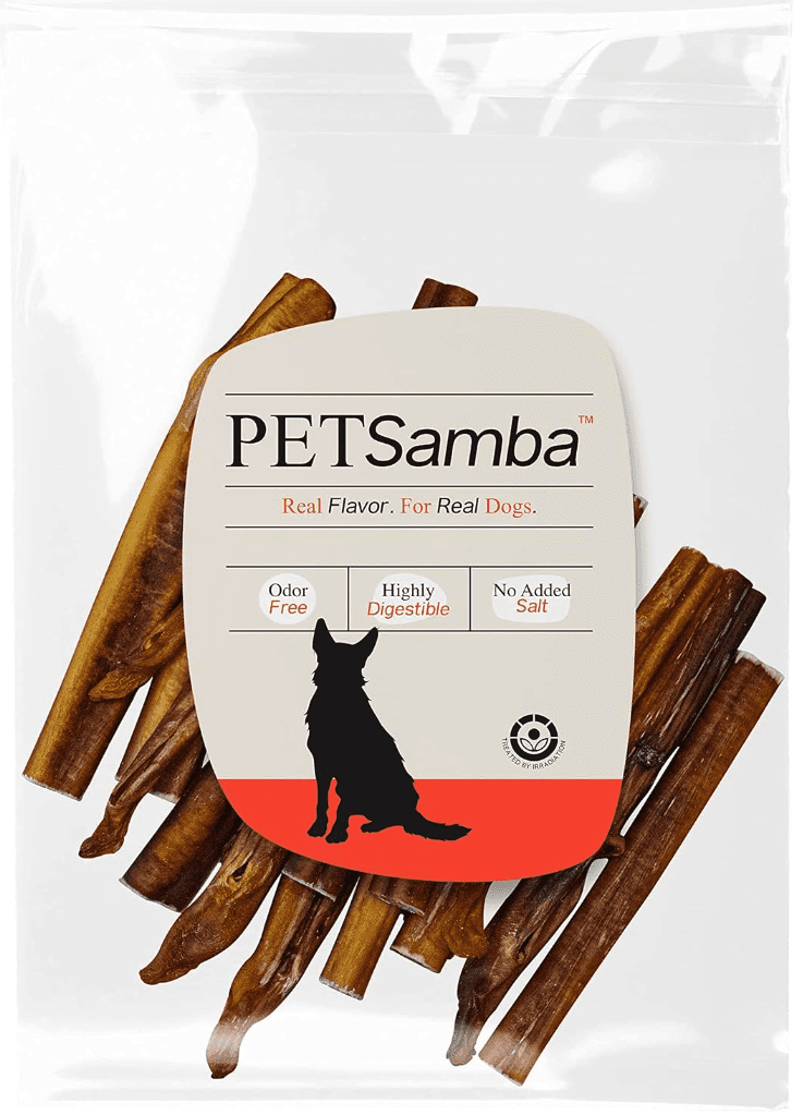 PetSamba 4-8 Inch Beef Bully Sticks, 1 Pound