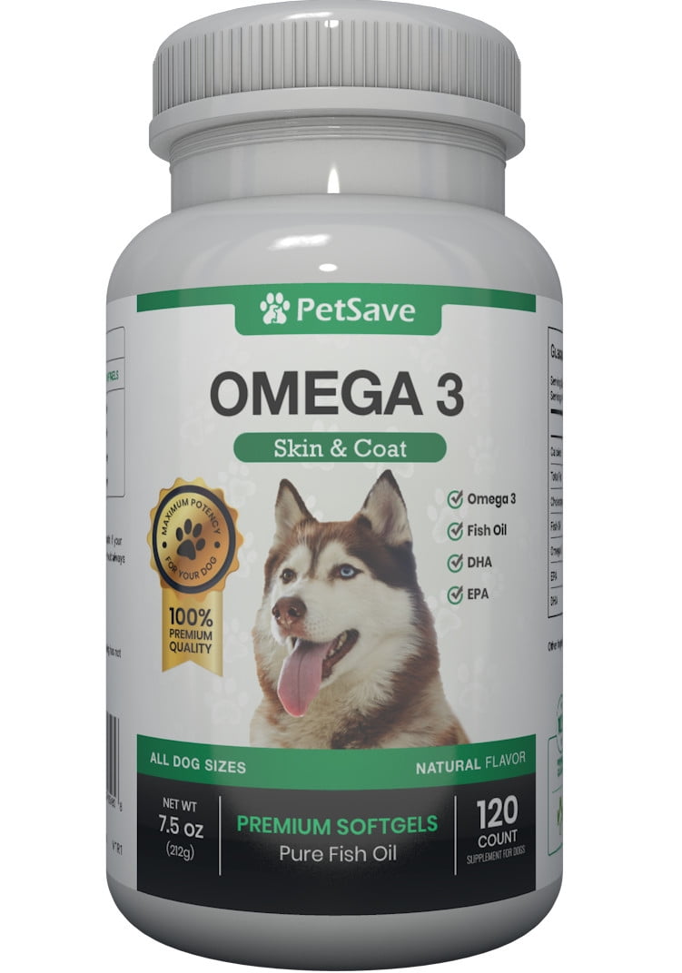PetSave Omega3 with EPA and DHA for dogs skin, coat, eyes and brain