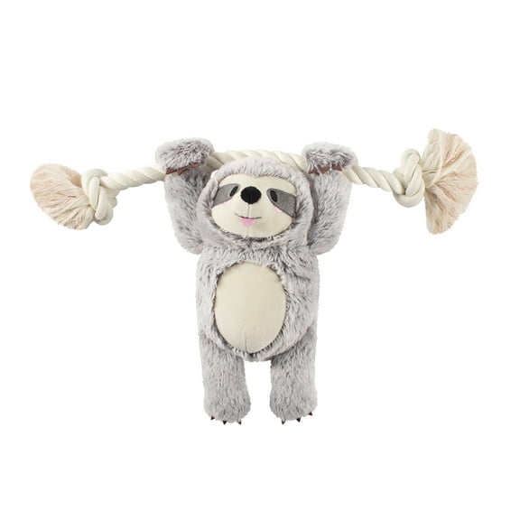 PetShop by Fringe Studio Flor De Bloom Girlie Sloth On-A-Rope Plush Dog Toy