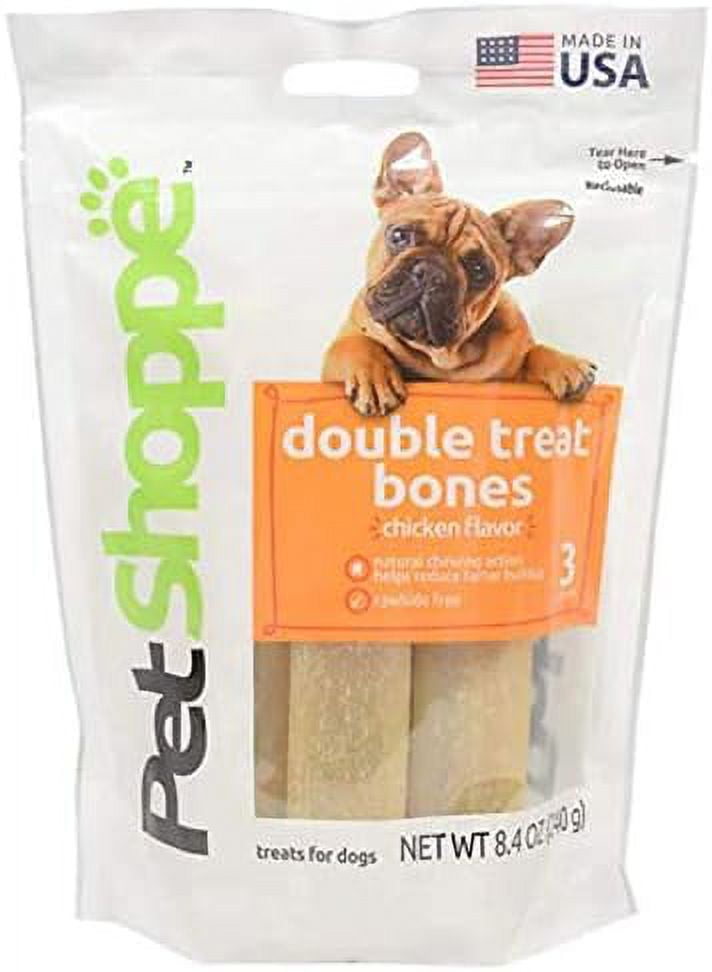 PetShoppe Chicken Double Treat Bones Dog Treats - Highly Digestible ...