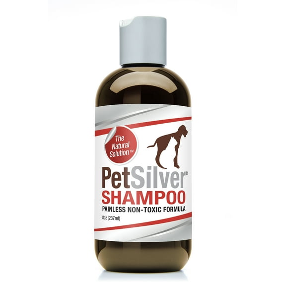 PetSilver Shampoo with Chelated Silver, For Soft and Shiny Coat, Vanilla and Citrus Scent. 8 oz