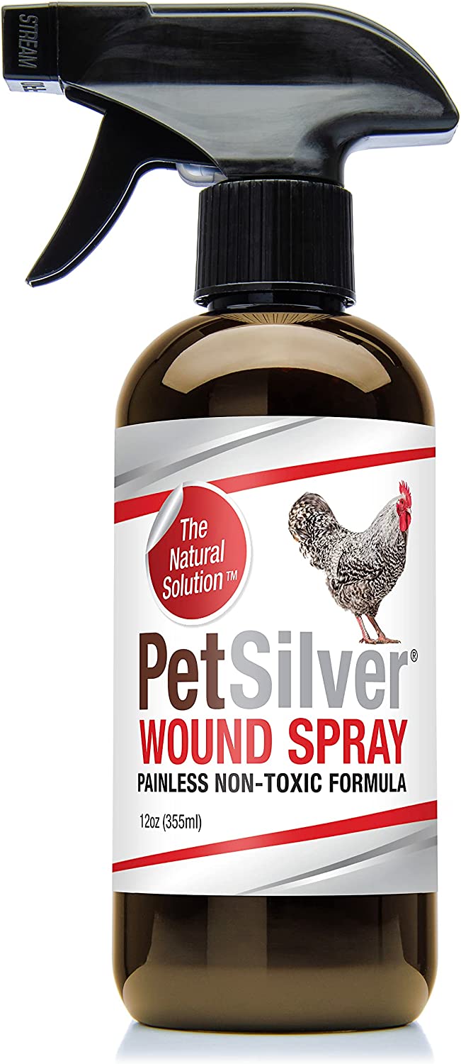 PetSilver Wound Spray Chicken Formula with Chelated Silver, Vet