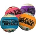 PetSport Jr. Happy Birthday Tuff Ball Dog Toys 4 Pack Small (1.8
