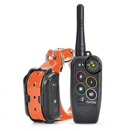 PetSpy Premium Training Shock Collar for Dogs with Vibration, Shock and Beep, Rechargeable and Waterproof E-Collar - Best Remote Trainer