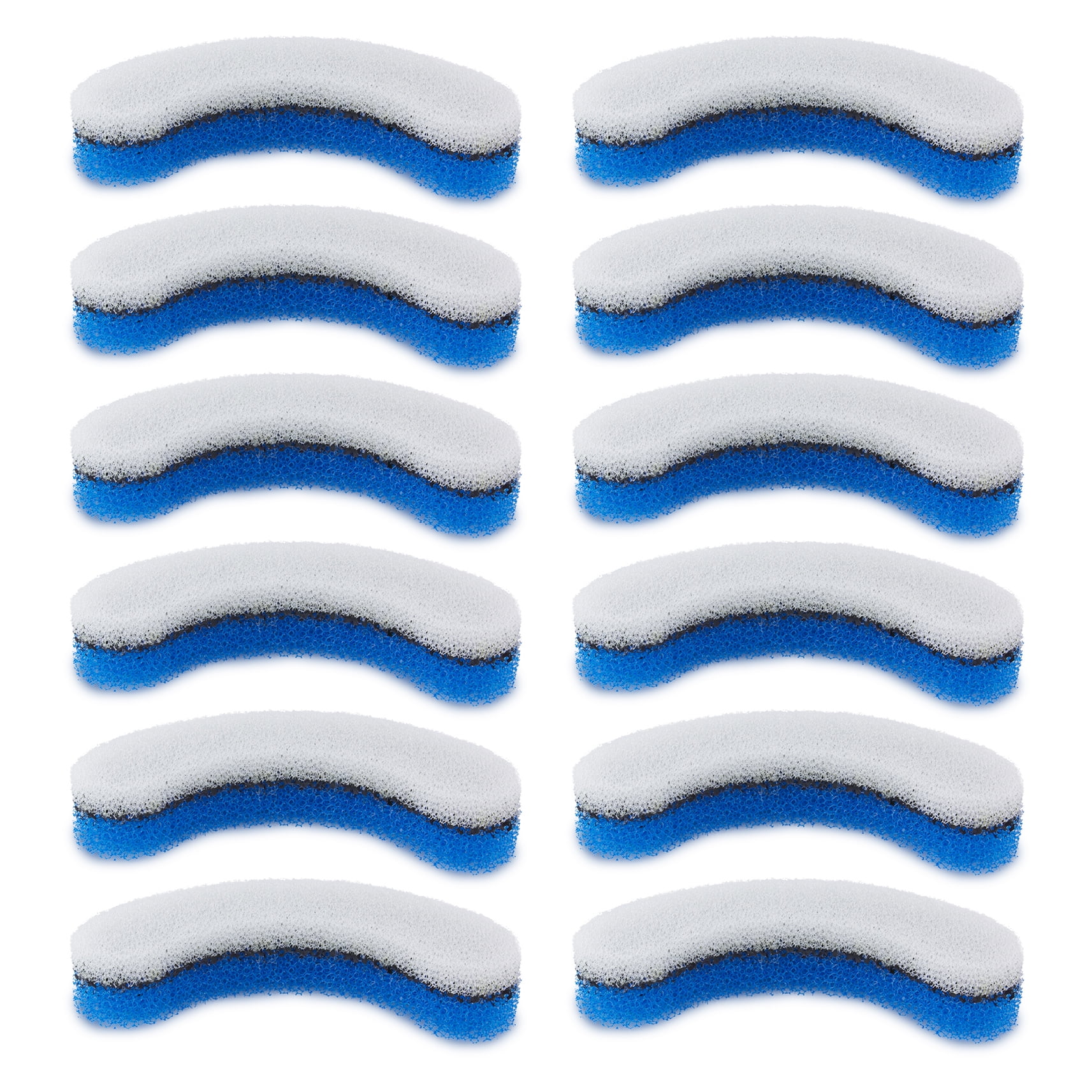 Arc-Shaped Triple Filtration Pet Fountain Filters, Pack of 12