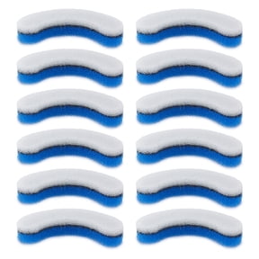 PetStandard Replacement Premium Water Filter for NPET WF050 Transparent Water Fountain. Arc-Shaped, Washable Pet Fountain Filters with Triple Filtration System, Pack of 12