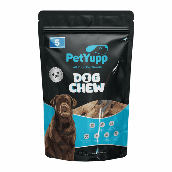 PetYupp Beef Rib Bones Dog Chew Treats 5 Count