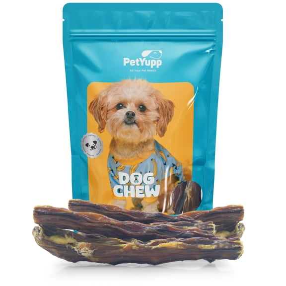 PetYupp Beef Tail Dog Chews, Natural & Single Ingredient Dog Treats, 20 Count