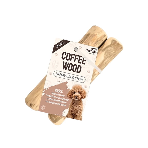 PetYupp Coffee Wood Dog Chew Sticks Small 2 Count