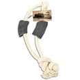 thumbnail image 1 of PetYupp Cotton Rope Dog Toy Durable Chew Toy with Buffalo Horn for Light Chewers, Rope 32", 1 of 5