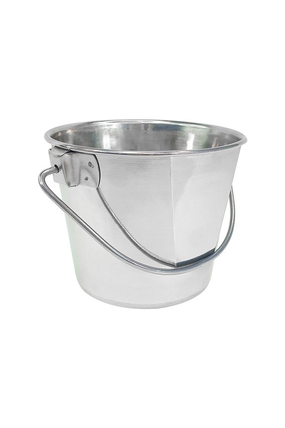 Stainless Steel Flat Side Pail Bucket 1 Quart 32 oz