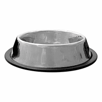 PetYupp Non Skid Stainless Steel Dog Food Water Bowl, 16oz