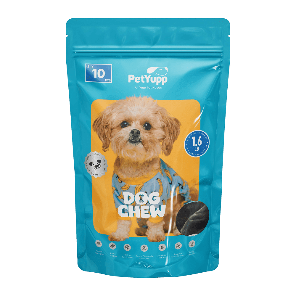 PetYupp Water Buffalo Hooves Dog Chew Treats 10 Count