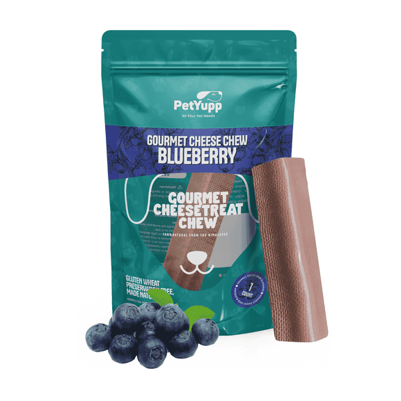 PetYupp Yak Cheese Dog Chew, Blueberry Flavor, Large, 1 Count