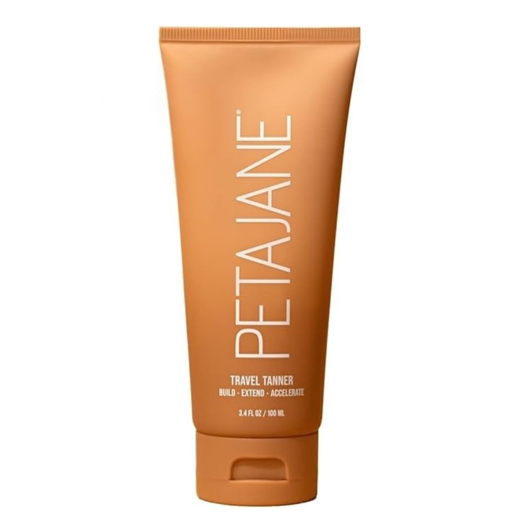 Peta Jane Travel Self-Tanning Lotion - Made in the USA - Lightweight, Streak-Free, Non-Sticky, Hydrating Sunless Tanner, 3.4oz