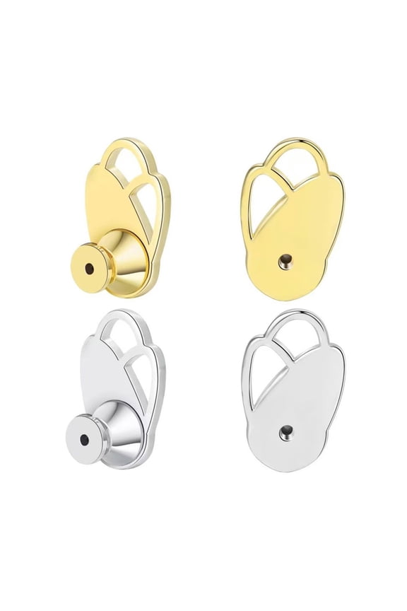 Petal Designed Earring Stabilizers Secure Fit For All Day Wear Portable Brass Jewelry Enhancers