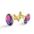 thumbnail image 1 of Petal Flower Elegant Suit Cufflinks Set, Shirt Cufflink for Men, Stainless Steel, Formal Occasions, 1 of 6