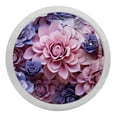 thumbnail image 1 of Petal Flower Fluorescent Drawer Pulls with Screws: Round 4-Pack Glow-in-the-Dark Knobs for Cabinets, Wardrobes, and Dressers - Furniture Decor with Door Knobs, Drawer Handles, 1 of 6
