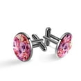 thumbnail image 1 of Petal Flower Silver Jewelry Men Shirt Cufflink Set Made of Stainless Steel, Suitable for Business Attire, Formal Events, and Weddings, 1 of 6