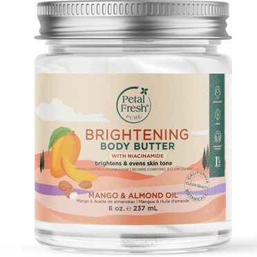 Petal Fresh Brightening Body Butter With Niacinamide, Mango & Almond Oil, 8 oz (237 ml)