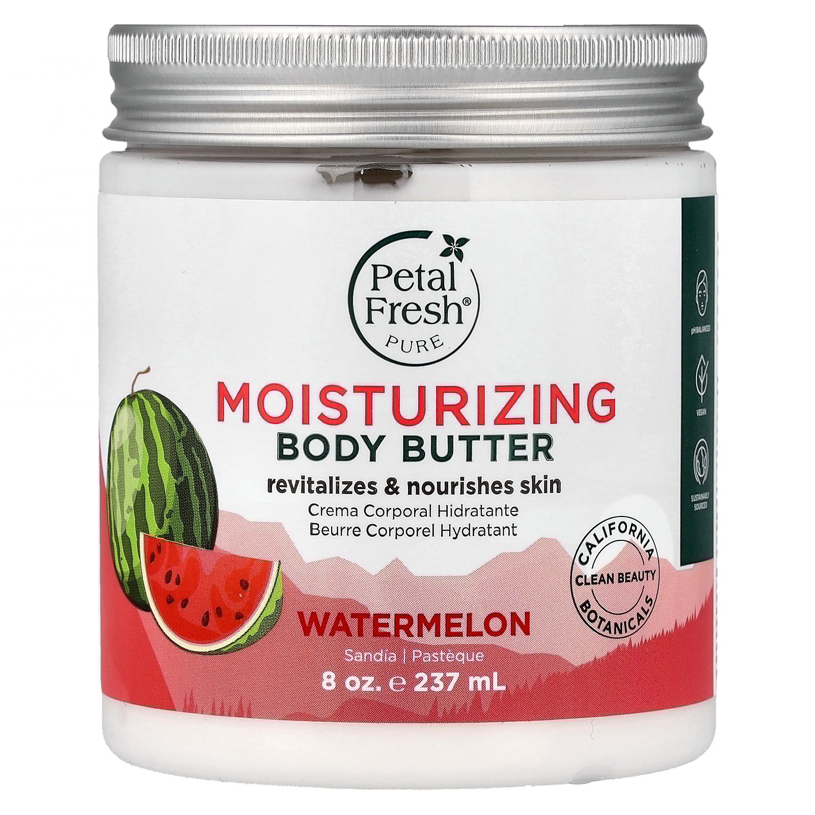 Petal Fresh Moisturizing Body Butter, Watermelon, 8 oz (237 ml)
