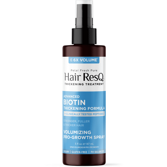 Petal Fresh Pure Hair ResQ Advanced Biotin Thickening Formula Volumizing Pro-Growth Spray, 5oz ( 2 Pack )