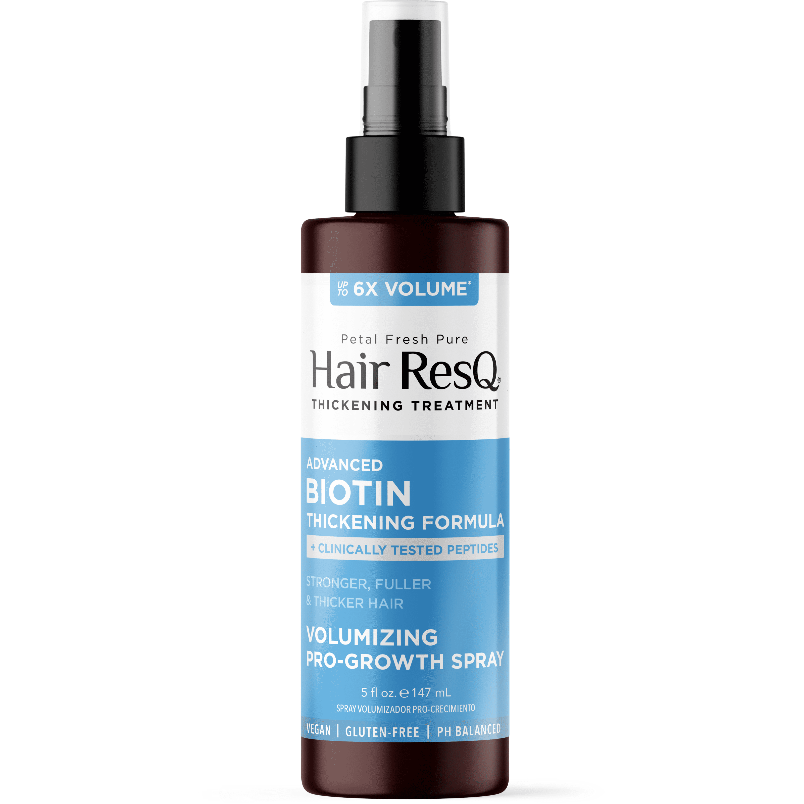 Petal Fresh Pure Hair ResQ Advanced Biotin Thickening Formula Volumizing Pro-Growth Spray, 5oz