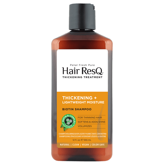 Petal Fresh Pure Hair ResQ Thickening Treatment Lightweight Moisture Biotin Shampoo, 12 fl oz (355 ml)