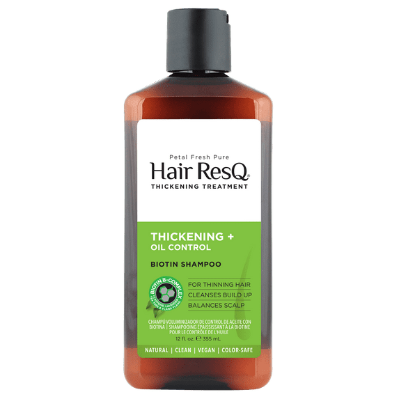 Petal Fresh Pure Hair ResQ Thickening Treatment Oil Control Biotin Shampoo, 12 fl oz (355 ml)
