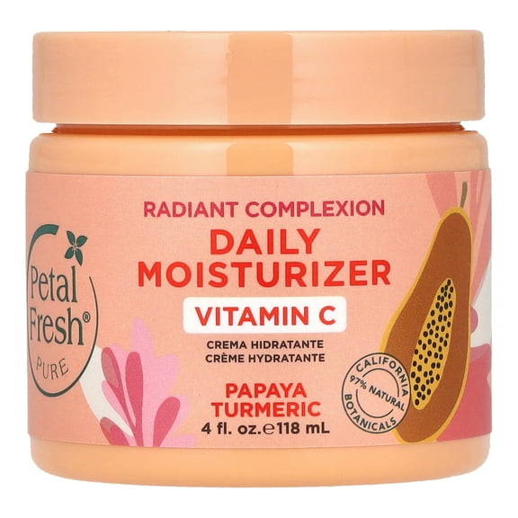 Petal Fresh Pure, Radiant Complexion Daily Moisturizer, Papaya Turmeric, 4 fl oz (118 ml)