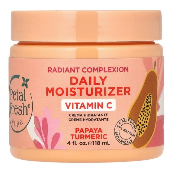 Petal Fresh Pure, Radiant Complexion Daily Moisturizer, Papaya Turmeric, 4 fl oz (118 ml)