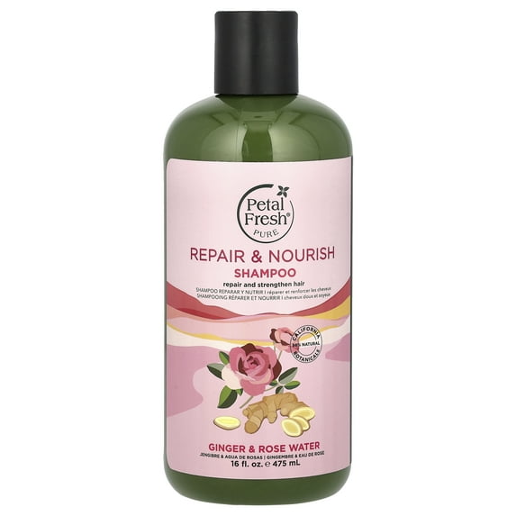 Petal Fresh Pure, Repair & Nourish Shampoo, Ginger & Rose Water, 16 fl oz (475 ml)