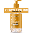 thumbnail image 1 of SkinResQ 5% AHA Serum + Papaya Exfoliating Body Wash with Apricot Seeds, Brightening Cleanser, 16 fl oz Pump, 1 of 8